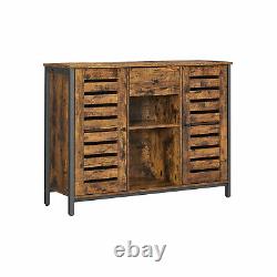Large Wooden Sideboard Slim Cabinet Industrial Cupboard Buffet Narrow Storage