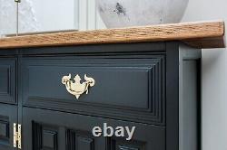 Large Younger Toledo Solid Oak Sideboard Kitchen Dresser Console Table Showhome