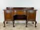 Large Antique Waring & Gillow Heavy Carved Mahogany Chippendale Sideboard Buffet