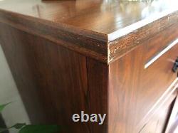 Large oak effect, 3 drawer sideboard