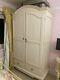 Laura Ashley Shabby Chic French Vintage Large Wooden 2 Door 2 Drawer Wardrobe