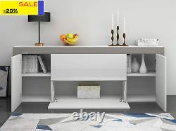 Living Room Large Sideboard Cabinet High Gloss Front and Top Chest of Drawers 2