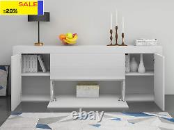 Living Room Large Sideboard Cabinet High Gloss Front and Top Chest of Drawers 2