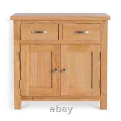 London Oak large Cabinet Light Solid Wood Small Cupboard with Drawers