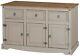 Modern Large Wooden Sideboard Rustic Grey Solid Wood Buffet Cabinet Drawer Doors