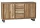 Natural Essential 2 Doors And 3 Drawers Extra Large Sideboard For Dining Room