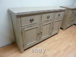 New Large Country Light Smoked Cedar 3 Door 3 Drawer Sideboard Furniture Store