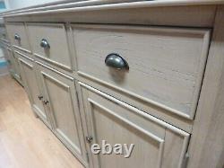 New Large Country Light Smoked Cedar 3 Door 3 Drawer Sideboard Furniture Store