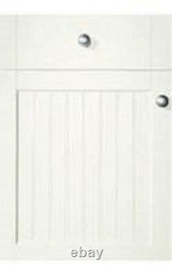 New Matt White Kitchen Cupboard Doors Shaker Bead & Butt T&G panel style 22mm