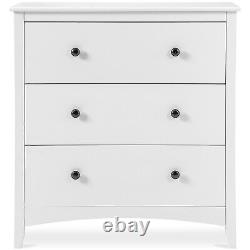 Nightstand Cabinet Chest of Drawers 3/4 Storage Sideboard Bedside Table Bedroom