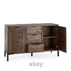 Oak Furnitureland Detroit Solid Hardwood & Metal Large Sideboard RRP £399.99