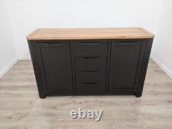 Oak Furnitureland Grove Dark Grey Acacia & Oak Large Sideboard RRP £449.99