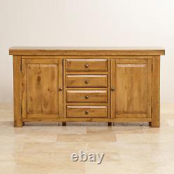 Oak Furnitureland Hercules Rustic Solid Oak Large Sideboard RRP £549.99