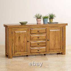 Oak Furnitureland Hurcules Solid Oak Large Storage Sideboard RRP £544.99
