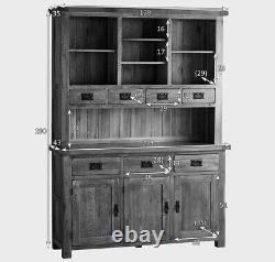Oak Furnitureland Large Dresser Original Rustic Solid Oak 7 Drawers RRP £1099.99