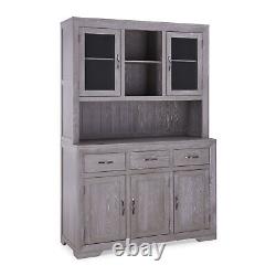 Oak Furnitureland Large Dresser Willow Light Grey Solid Oak RRP £899.99