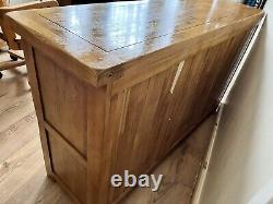 Oak Furnitureland Large Rustic Solid Oak Sideboard