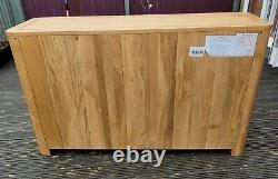 Oak Furnitureland Large Sideboard Storage Romsey Natural Solid Oak