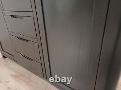 Oak Furnitureland Large Sideboard Storage Unit Grove Dark Grey RRP £449.99
