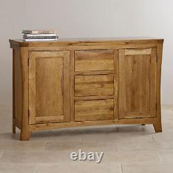 Oak Furnitureland Orrick Rustic Solid Oak Large Sideboard RRP £369.99