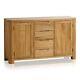 Oak Furnitureland Romsey Natural Solid Oak Large Sideboard Rrp £394.99