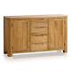 Oak Furnitureland Romsey Natural Solid Oak Large Sideboard Rrp £399.99