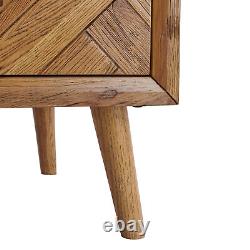 Oak Furnitureland Sideboard Storage Parquet Brushed Glazed Oak Large RRP £494.99