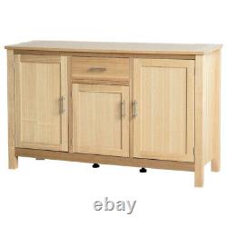 Oakridge Large 3 Door 1 drawer Sideboard Oak Stain Ash Veneer