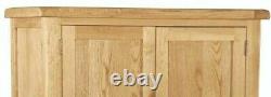 Oakvale Large Double Wardrobe 2 Doors 1 Drawer Country Rustic Solid Wood