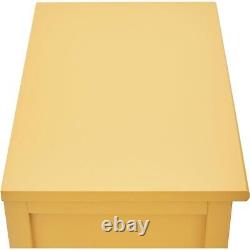 Palazzi Large 2 Drawer Bedside Table Mustard