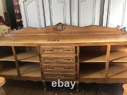 Quality / Vintage French Louis XV Style 4 Door/4 Drawer Large Sideboard