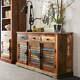Reclaimed Boat Solid Wood Large Sideboard With 3 Drawers And 3 Doors