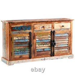 Reclaimed Boat Solid Wood Large Sideboard with 3 Drawers and 3 Doors