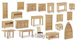Regal Light Oak Large Sideboard / 3 Door 3 Drawer Cupboard / Solid Wood Cabinet