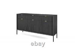 SALE! Nova Large Sideboard Cabinet 154cm in Black Matt