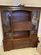 Sideboard Large Display Cabinet Cupboard Glass Doors 2 Drawers