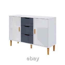 Sideboard 3 Drawer 2 Door Large Cupboard Cabinet MDF Furniture
