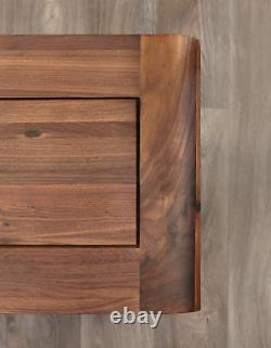 Sideboard Large 2 Door 3 Drawer Premium Solid Walnut Dark Wood Shiro Walnut