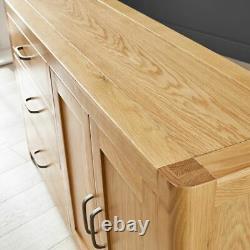 Soho Oak Large Sideboard with 3 Drawers and 2 Doors-EX-DISPLAY- SC23-F302 SALE