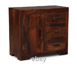 Solid Mango Wood Large Sideboard New Indian Furniture