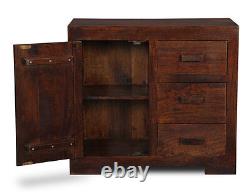 Solid Mango Wood Large Sideboard New Indian Furniture