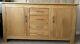 Solid Oak Large Sideboard 2 Doors 4 Drawers. Excellent Condition