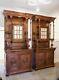 Stunning Pair Of Antique Carved Walnut Cabinets Large, Lovely Condition