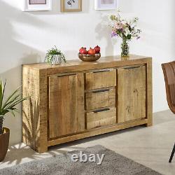 Surrey solid wood large sideboard 2 door 3 drawer