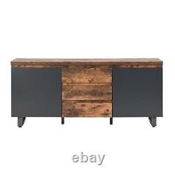 Sydney Large Sideboard With 2 Door 3 Drawer In Smoked Oak