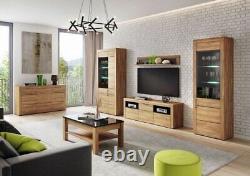 TV Cabinet Adorable Modern Large Oak effect 1 Door, 2 Drawers TV Unit