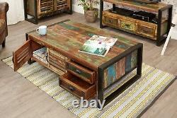 Urban Chic 4 Door 4 Drawers Large Coffee Table