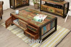 Urban Chic 4 Door 4 Drawers Large Coffee Table