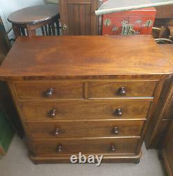 Victorian mahogany large chest of drawers