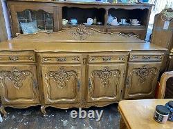 Vintage French Louis XV Style 4 Door/4drawer Large Sideboard